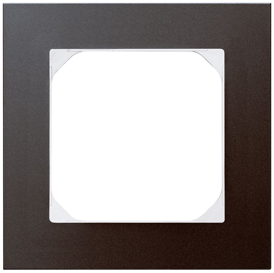 Abdeckrahmen KAL.art 1×1 94×94mm Al schwarz