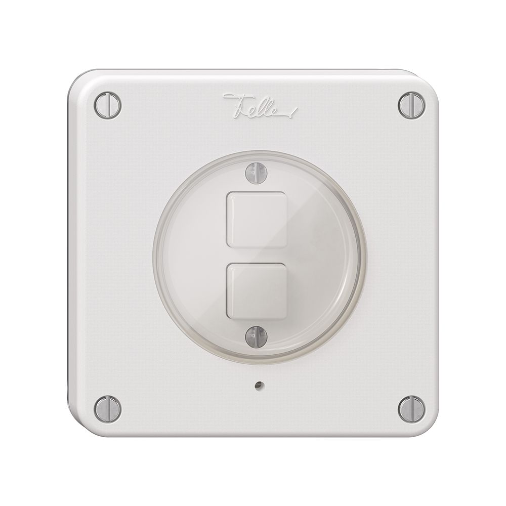 Poussoir KNX 2× NEVO N.CO RGB avec sonde de température blanc