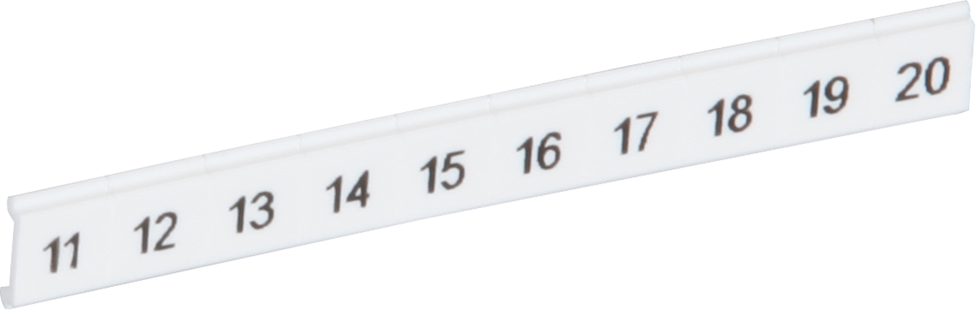 Ruban Zack ZBF plat 11…20 blanc impression horizontale à 10 étiquettes 5mm