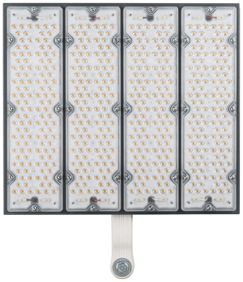 LED-Hallenstrahler Sylvania KubiXx AISLE PIR 110W 19700lm 840 IP65 DIM 440×370