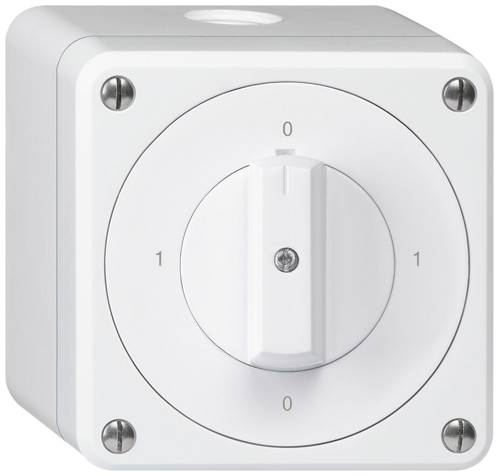 AP-Drehschalter robusto IP55 Schema 0/2P weiss