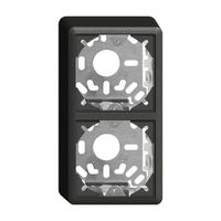 Kappe mit Grundplatte 2×39mm schwarz für Kombination FX Universal