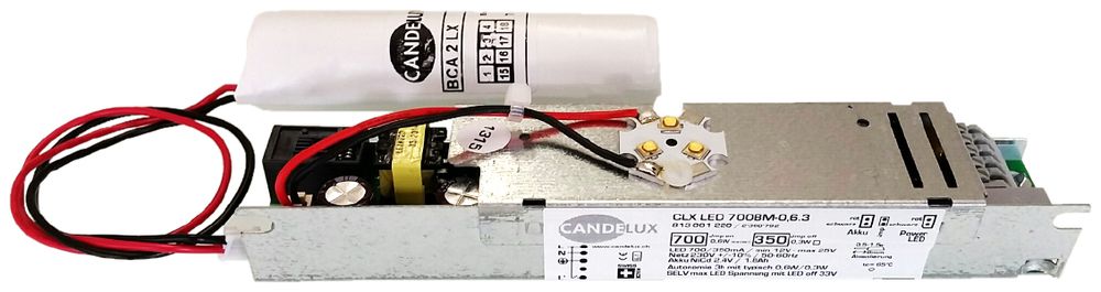 Notlichtset LED NLS CLX LED 350BM-1 5.1 mit Akku 1h