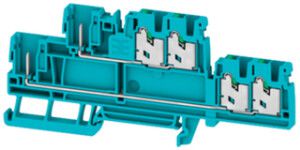 Durchgangs-Reihenklemme WM SPGTB 2.5 2T 6C/2 BL 2.5mm² 3×2 DIN35 bl