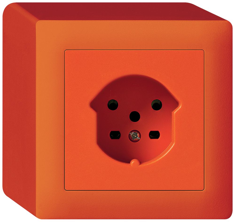 AP-Steckdose kallysto T15 orange Schraubklemme