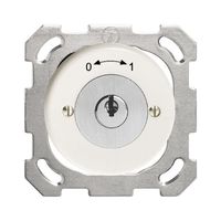 UP-Schwenktaster 0<->1 weiss mit Sicherheitsschloss