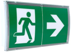 Lampada di segnalazione d'emergenza LED AWPX-W-411-AT 3.2W 1h 320×168×68mm