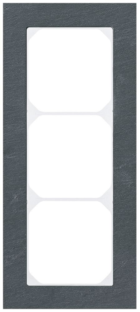Abdeckrahmen KAL.art 3×1 214×94mm Schiefer schwarz