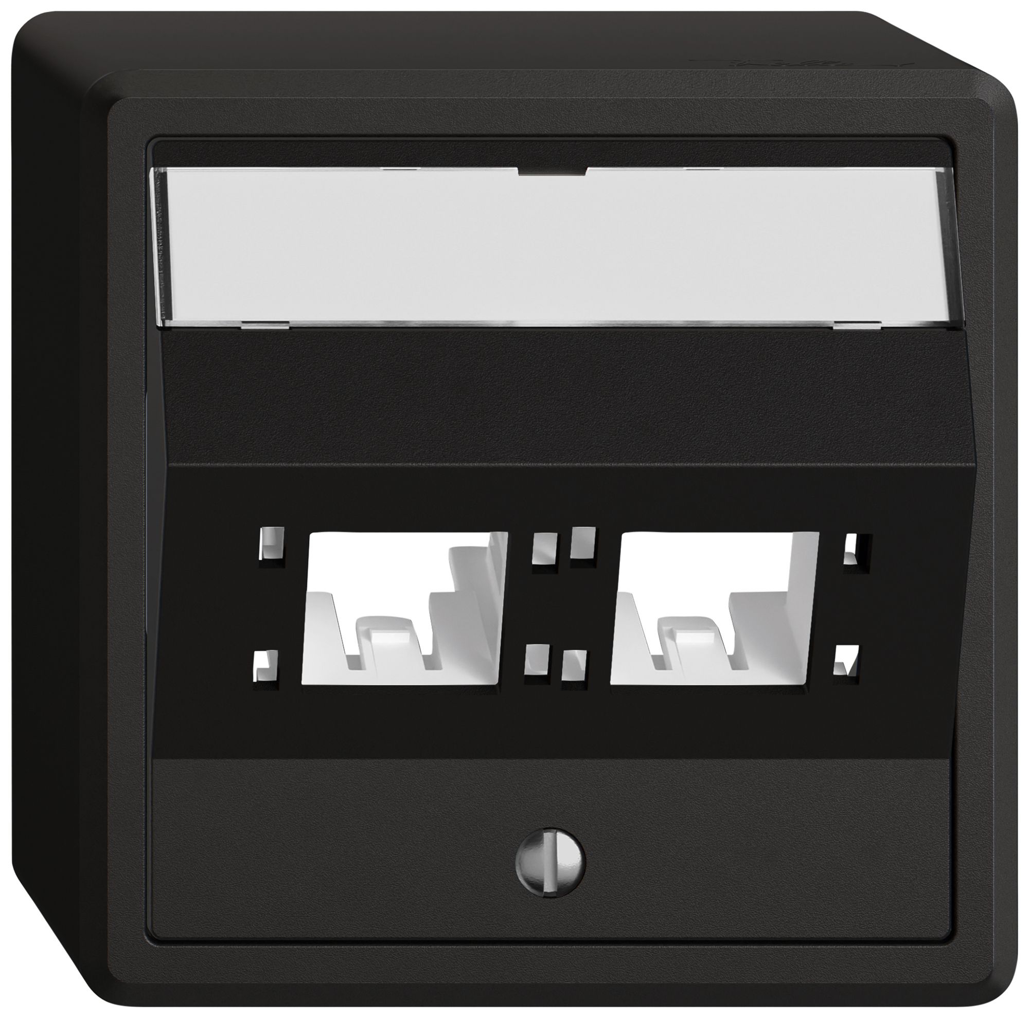 AP-Montageset EDIZIO.liv SNAPFIX® für freenet Kat.6A Adapter 2× sz