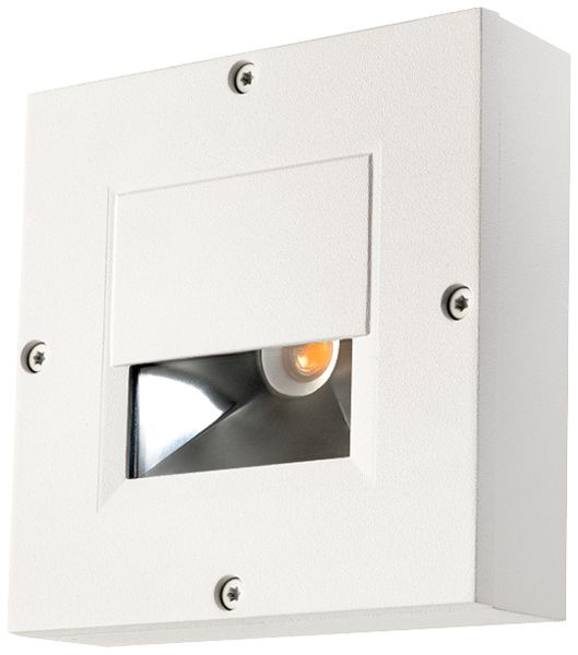 Lampada apparente LED SG Callisto 3W 140lm 830 IP65 REG 110×110mm bianco