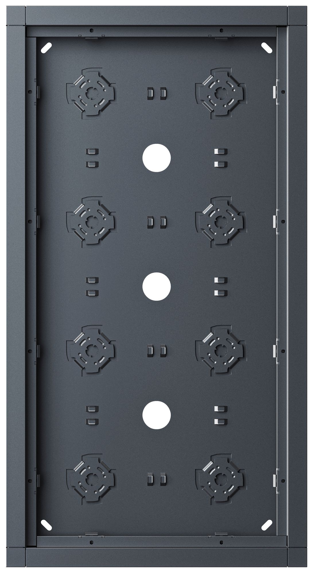 Boîtier AP Siedle 8× 232×432×36.5mm anthracite