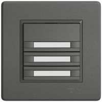 Poussoir KNX RGB ENC EDIZIO.liv SNAPFIX® capteur temp.s.LED étiqu.3× comm.2T grf