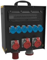 Distributore di corrente EVGMB 6530-23/63A 1×63A 2×32A 1×16A 6×T23 CEE63A IP44