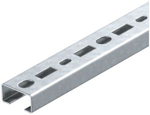 Barra profilata Bettermann perforata, larghezza d.fessura 17mm 700×35×18, ac, FS