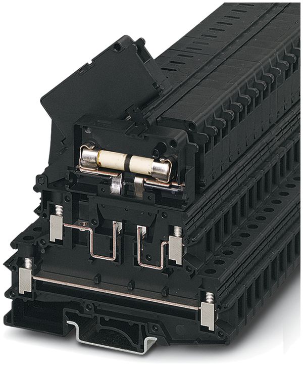 Borne de fusible 0.2…4mm² noir, UKK 5-HESILED 24 (5×20)