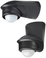 Détecteur de mouvem. AP PIR noir Ferratec 120° IP55 230VAC 50Hz