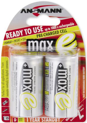 Akku NiMH HR20/D, 1.2V, 8.5Ah, 2er Blister