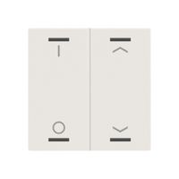 Bascule MDT BE-TAL60W211.D1 1t/4a p.touches tactiles blanc mat "I/O"-"jalousie"