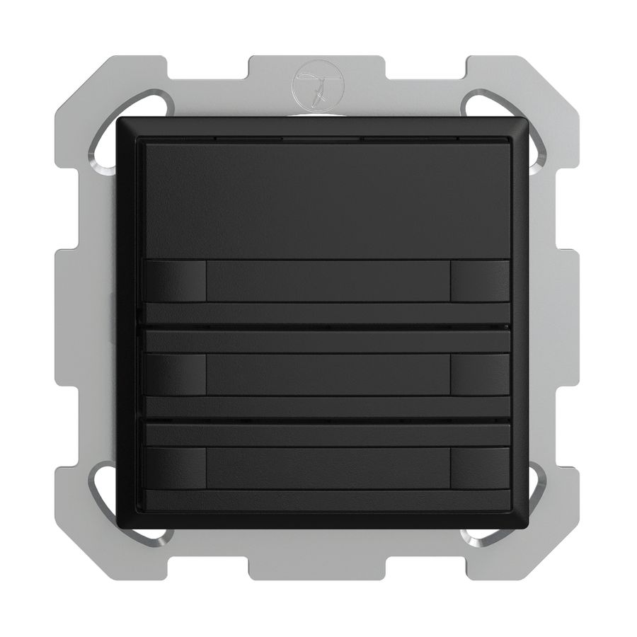 Poussoir KNX RGB ENC EDUE, 250mW, s.LED, papier, 3×poussoir, comm.2×touches, no