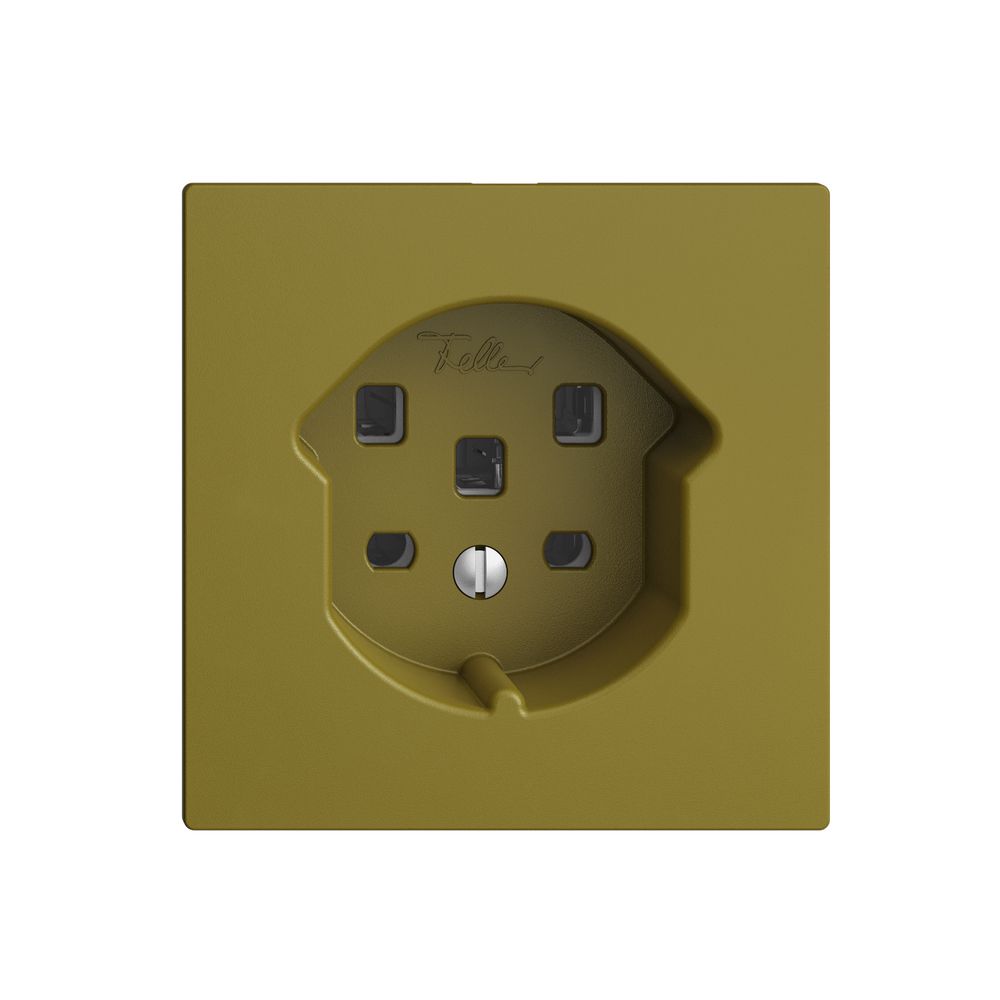 Steckdose EDIZIOdue T25 16A olive, mit Steckklemmen