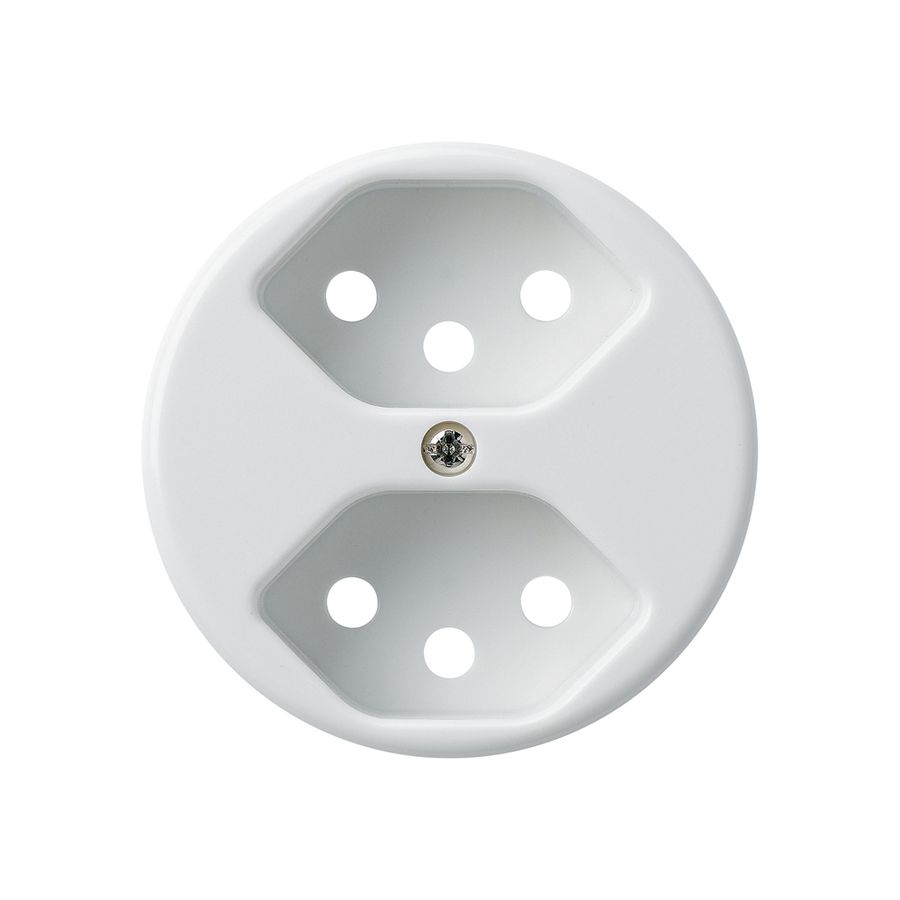 Disco frontale 2×tipo 13 bianco basico con protezione bambini