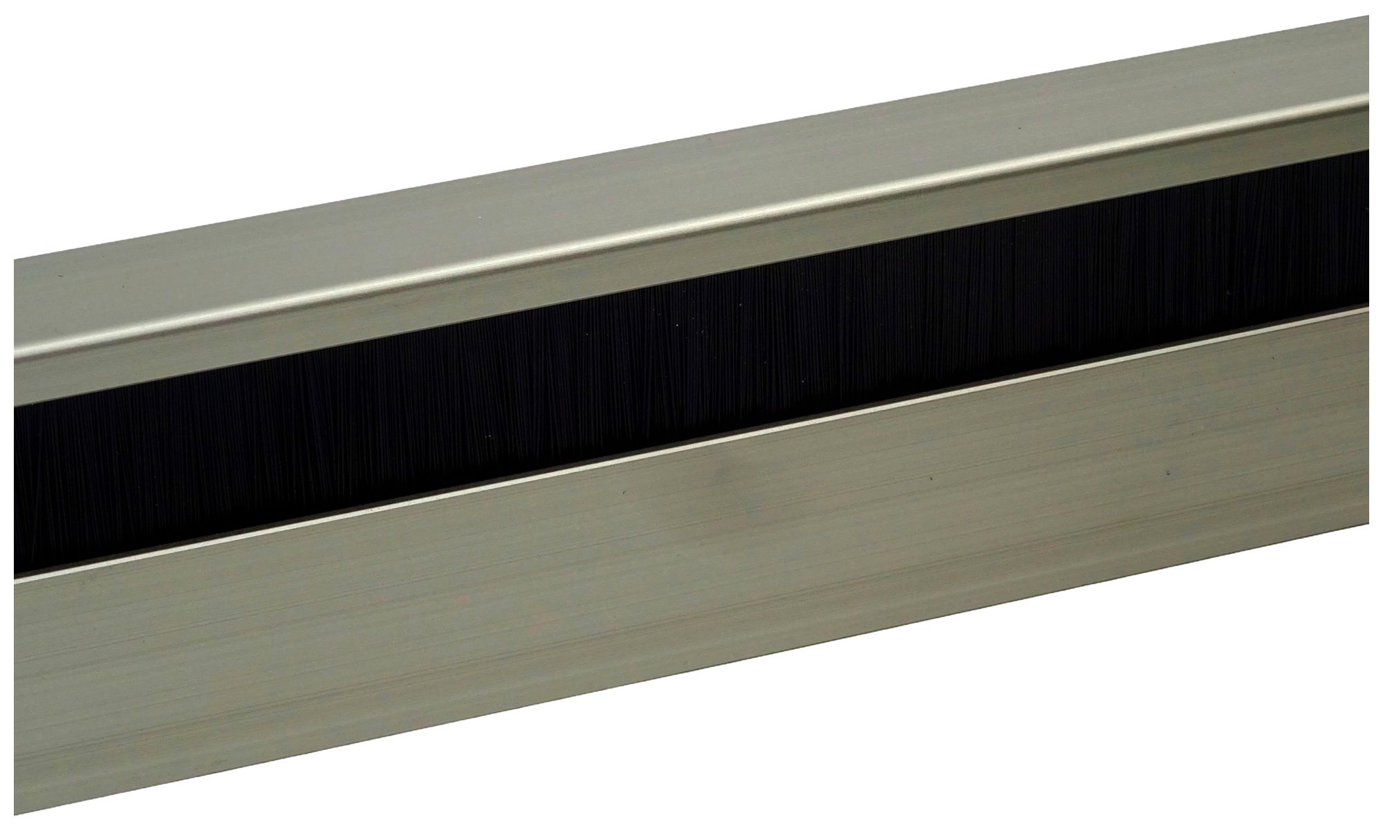 Canale battiscopa ELBRO 2400×60×20mm antracite spazzola nera