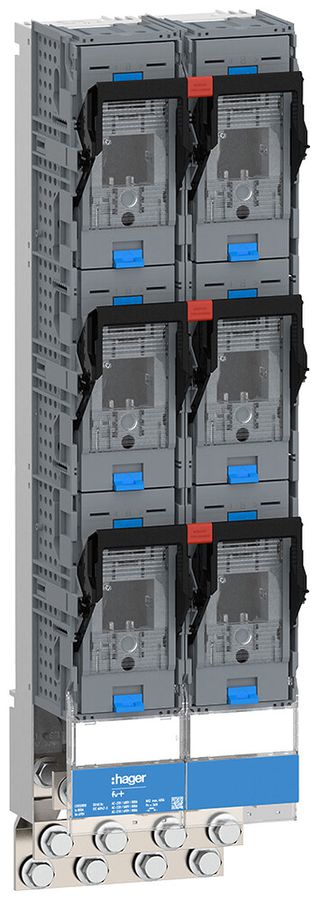 Barre de commutation HPC Hager FV+ NH2 1P 800A 690V 80kA raccordement à vis