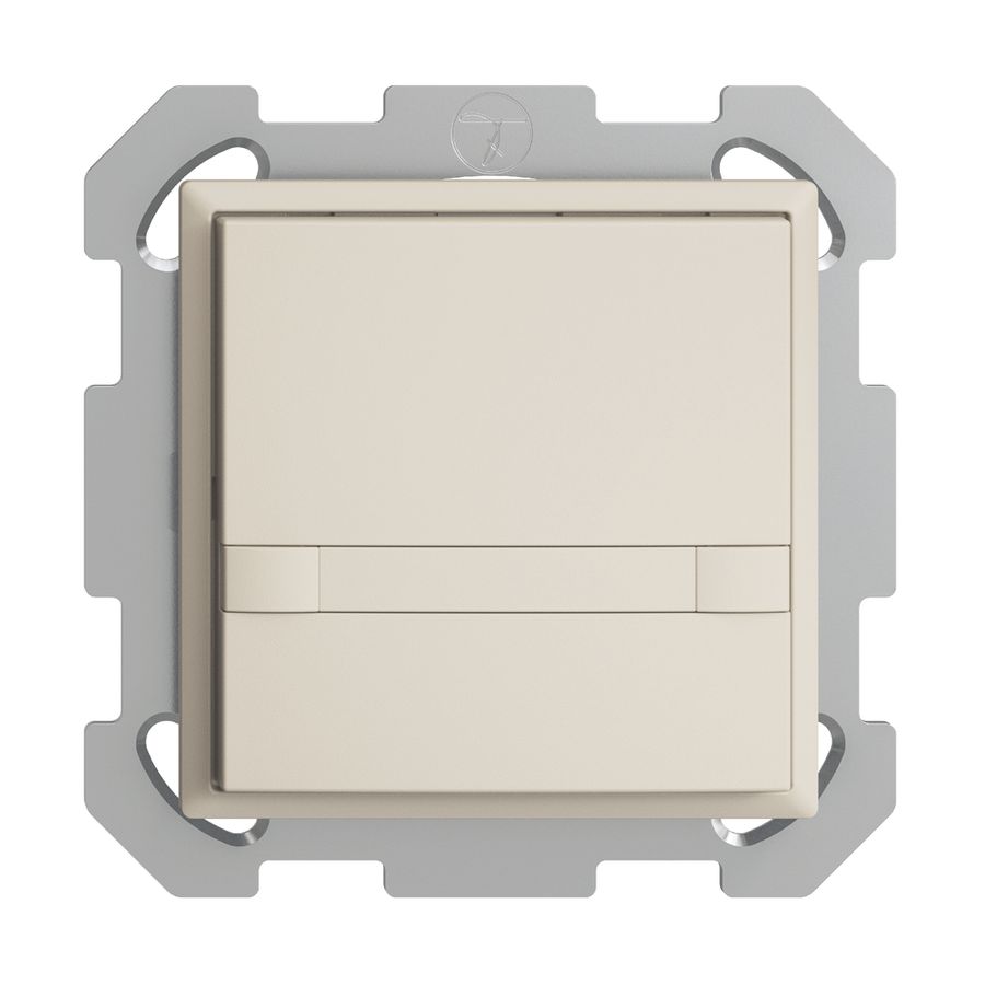 Poussoir KNX RGB ENC EDUE, 250mW, s.LED, papier, 1×pouss., comm.2×touches, crema