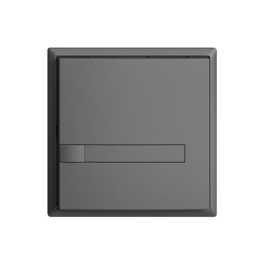 KNX-Taster RGB EDUE, 250mW, o.LED, m.Papiereinlage, 1×Taste, 1×Tastenb., dgu