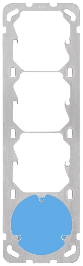 Befestigungsplatte Gr.I-I-I-I 77×257mm Hager