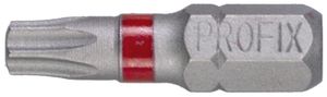 Bit Torx-Schraube PROFIX T25×25mm 1/4" Markierung rot
