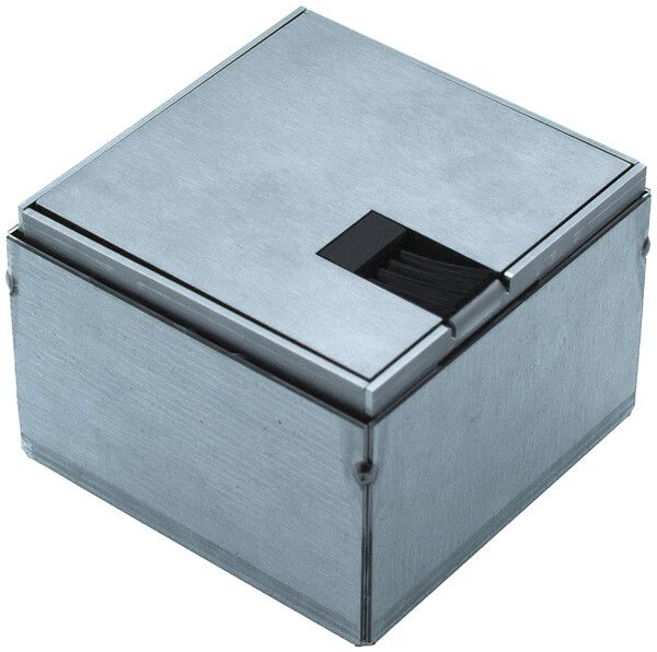 Bodendose Woertz WAK Cr 100×100×70mm Bodenhöhe 70…95mm sichtbar