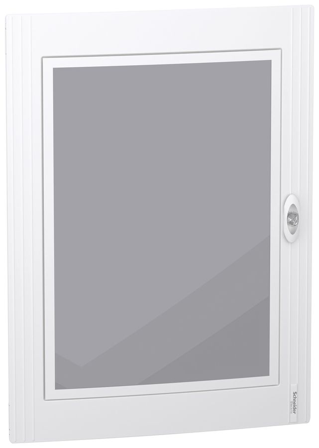Tür SE PrismaSeT XS für 4×24TE Sichtfenster aus Glas Rahmen weiss 550×750×20mm