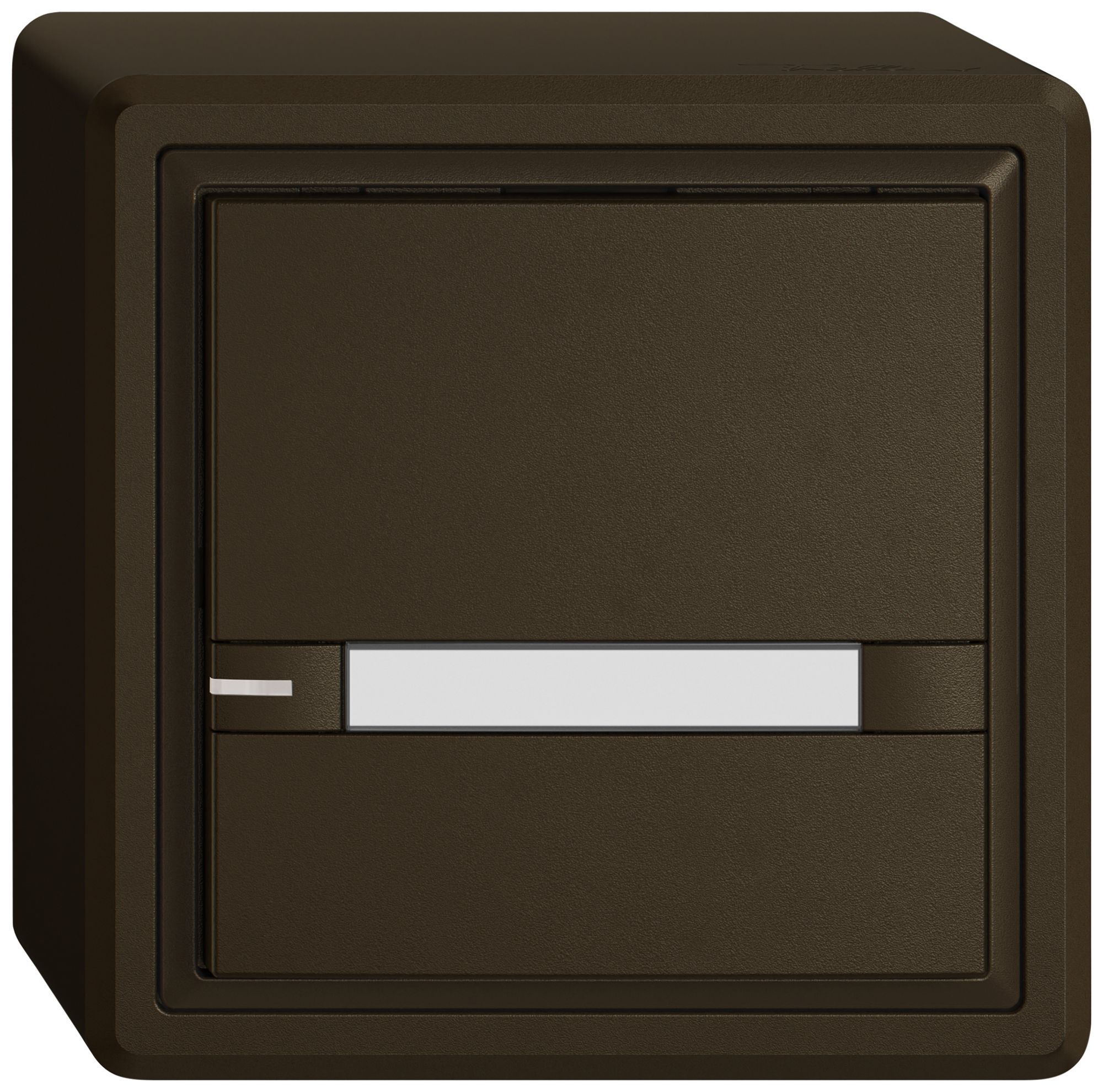 AP-KNX-Taster RGB EDIZIO.liv SNAPFIX® Temperaturfüh.RGB-LED Pap.1×T 2-Tbed.br