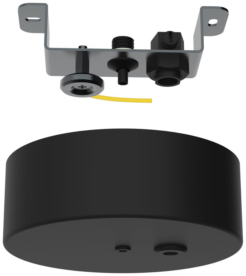 Baldaquin DOTLUX CONNECT décrochage de corde acier Ø100×38mm magnétique noir