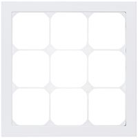 Cadre de recouvrement KAL.art 3×3 214×214mm Al blanc
