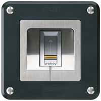 NUP-Fingerscanner Hager ekey RFID robusto C schwarz