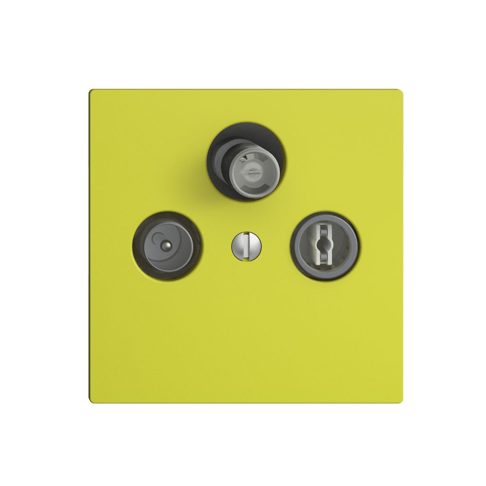 Prise d'antenne SAT DB52 EDIZIOdue lemon avec connexion IEC/F