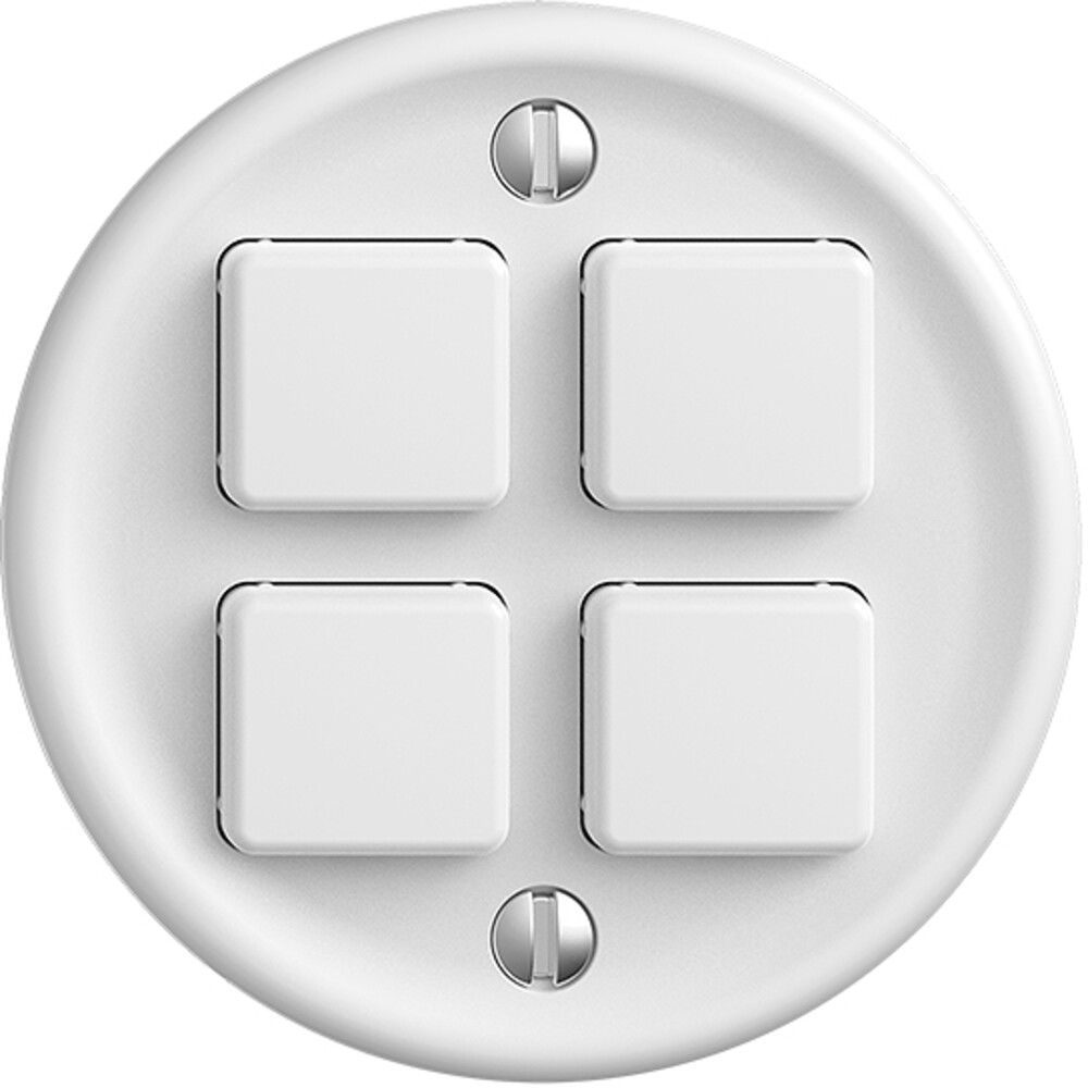 Kit de recouvrement STANDARDdue pour poussoirs 4×, Ø50mm, blanc