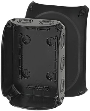 Boîte de dérivation AP Hensel KF B 10mm² sans bornes noir