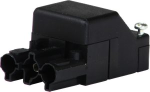 Buchsenteil Wieland 3L schwarz