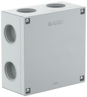 Scatola di derivazione AP IP65, vuota, grigio 105×105×50mm, senza morsetti