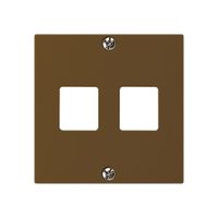 Plaque frontale HMS kallysto pour 2 modules brun