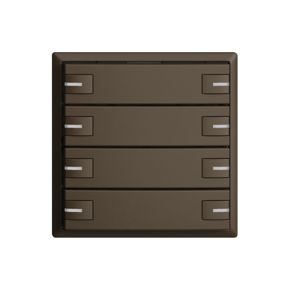 Poussoir KNX RGB EDUE, 250mW, a.LED RGB, 8×poussoir, comm.1×touche, cof