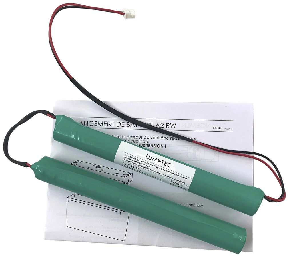 Kit d'accu Lumatec 7.2V 2100mAh NiMH Ø17.5×150mm