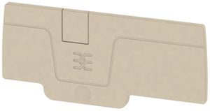 Abschlussplatte Weidmüller A-Reihe AEP 3C 4 71.9×2.1mm, beige