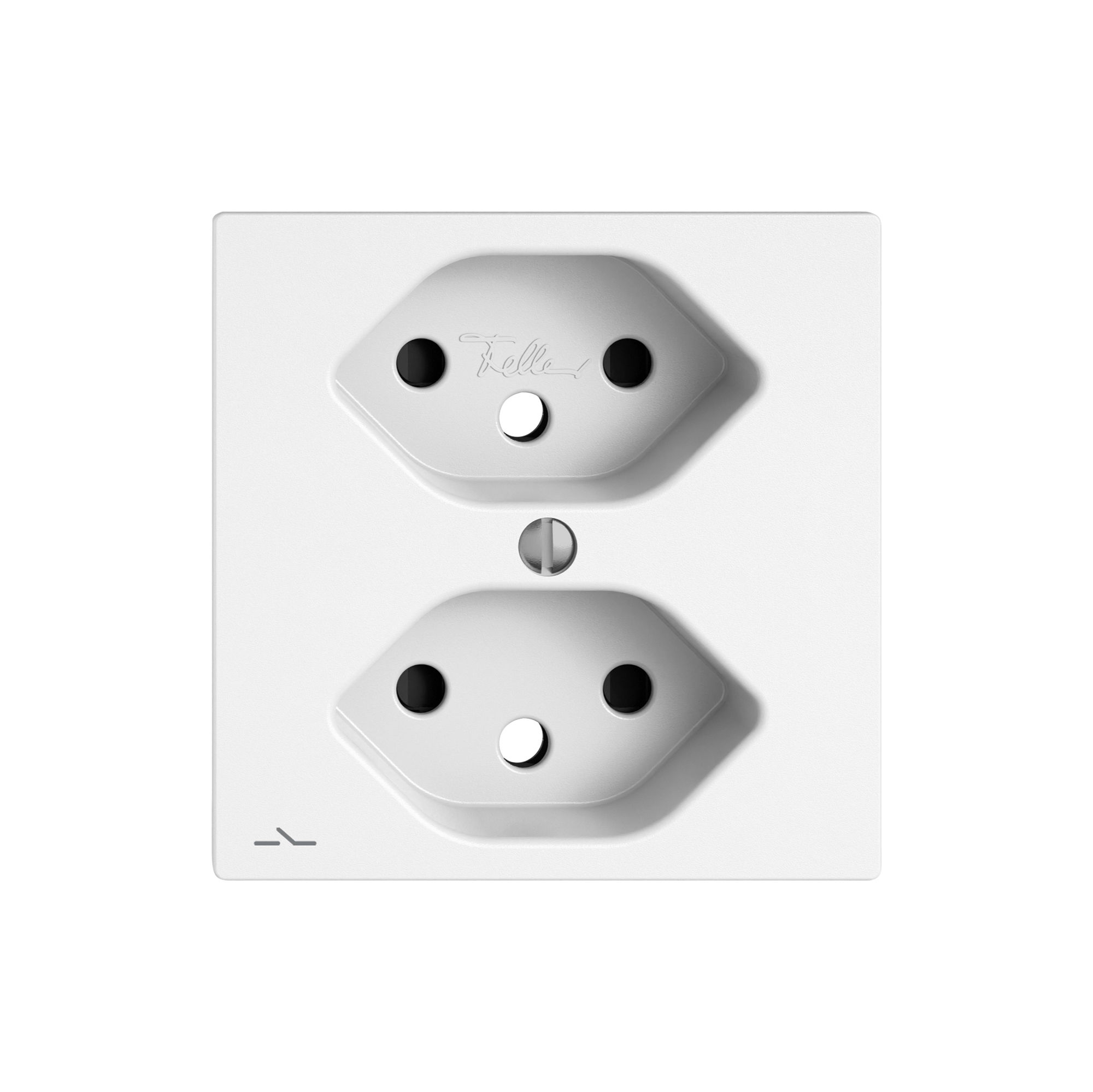 Montageset EDIZIO.liv SNAPFIX® für 2×T13 getrennt Shutter ws