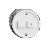 Druckschalter 1K/2T Szene Sdue Wiser weiss