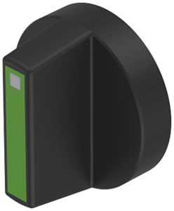 Manette rotative EAO51/61 lumineux noir/vert