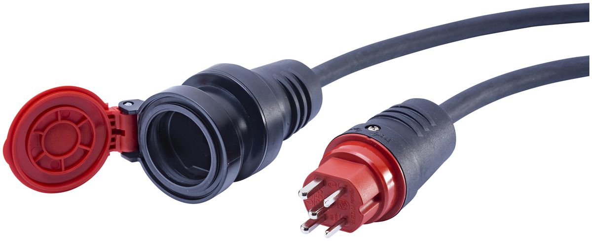 Prolunga ELBRO T25/T25 H07RN-F5G2.5mm² GDV 5m IP55 nero